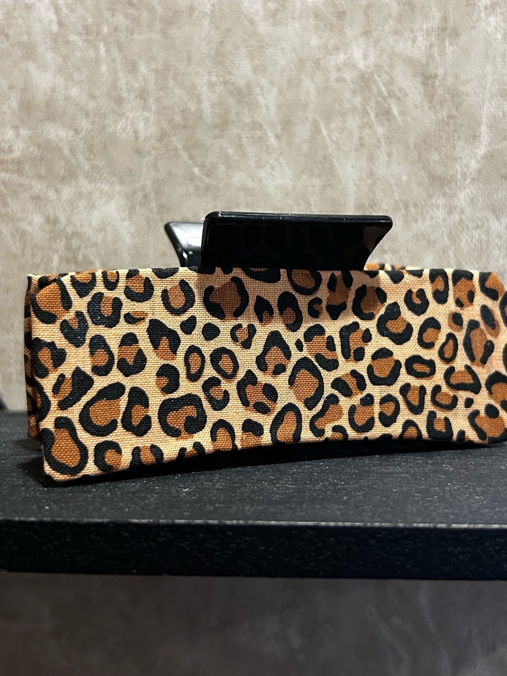 Leopard Print Hair Claw Clip